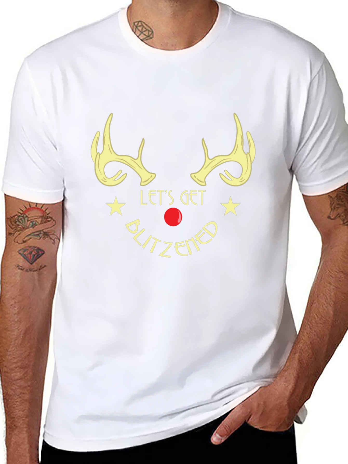 Lets Get Blitzened Holiday Graphic Tee