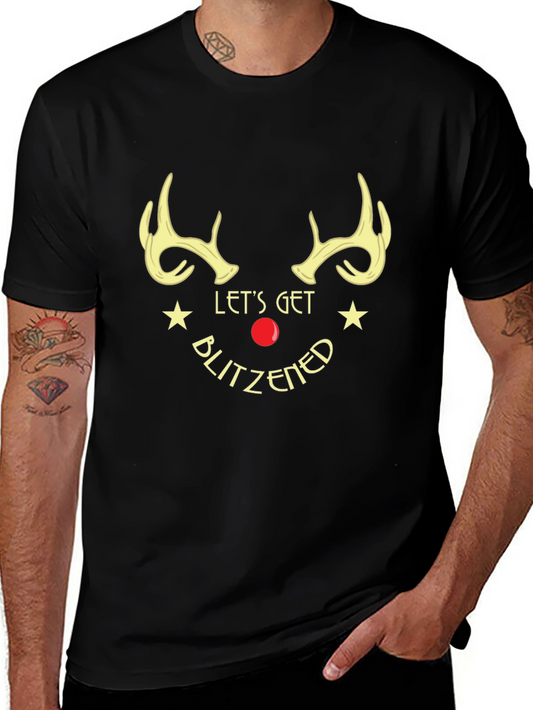 Lets Get Blitzened Holiday Graphic Tee