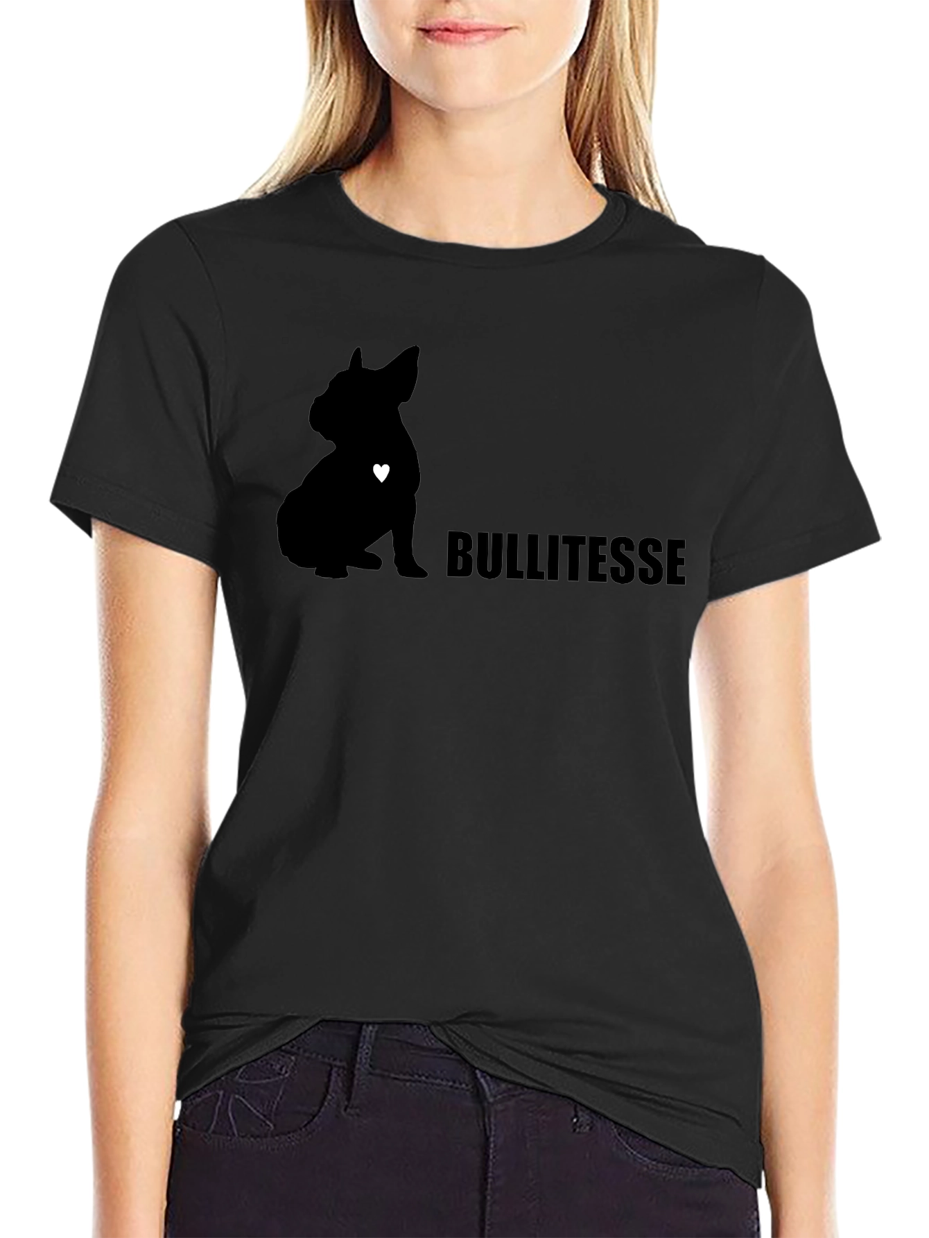Bullitesse Dog Graphic T-Shirt - Unisex Black Tee