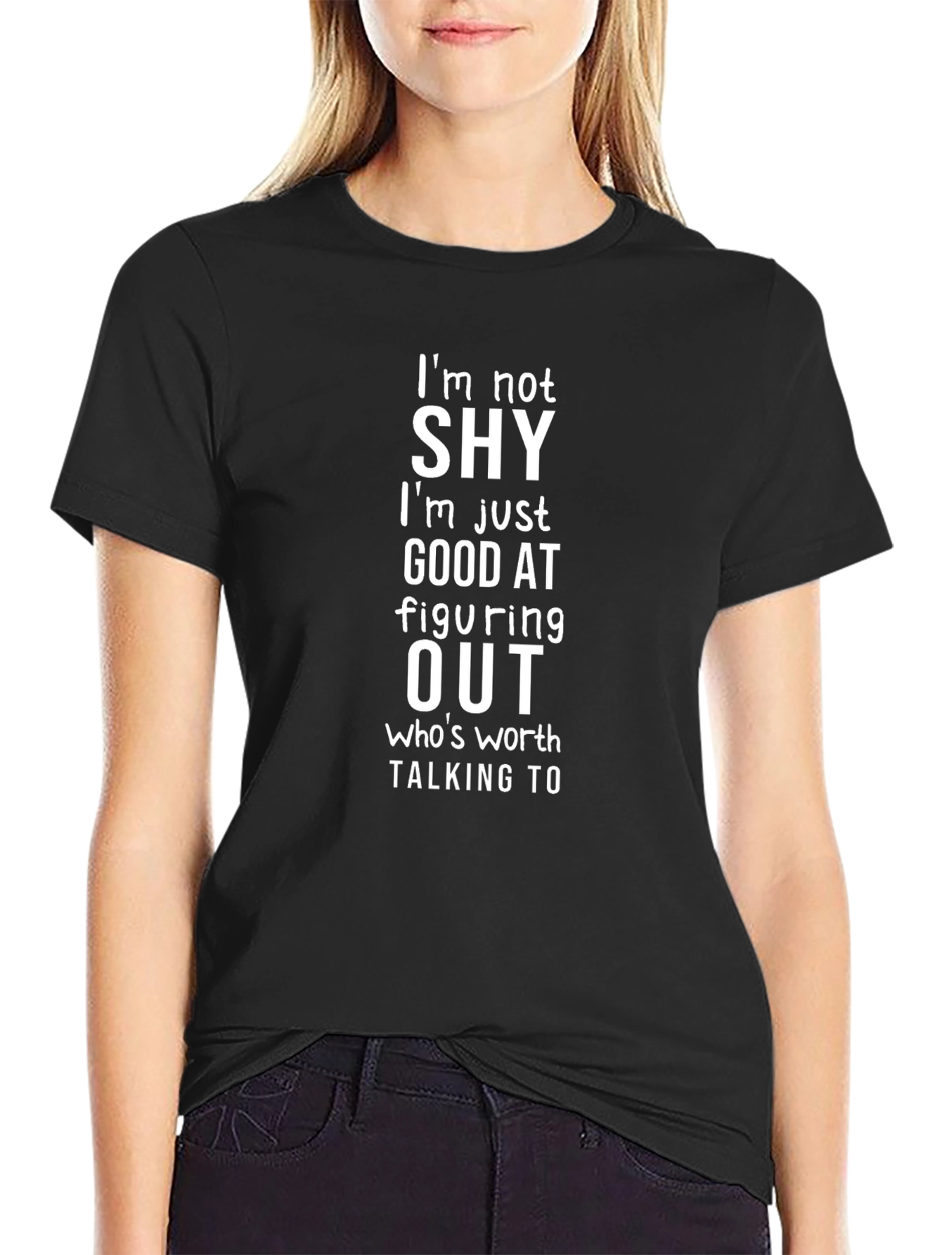 Funny Im Not Shy Graphic Tee