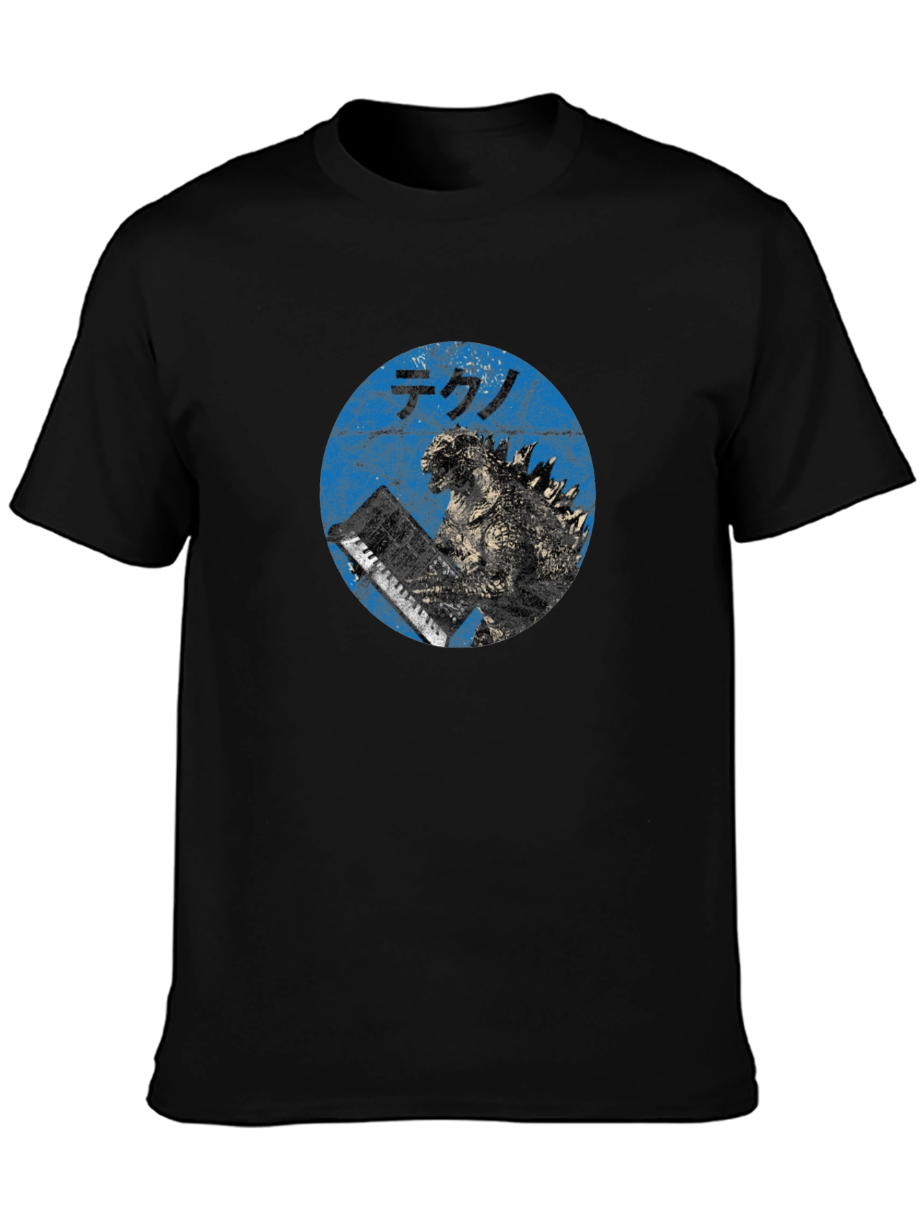 Godzilla Tekno T-Shirt - Blue Graphic Tee