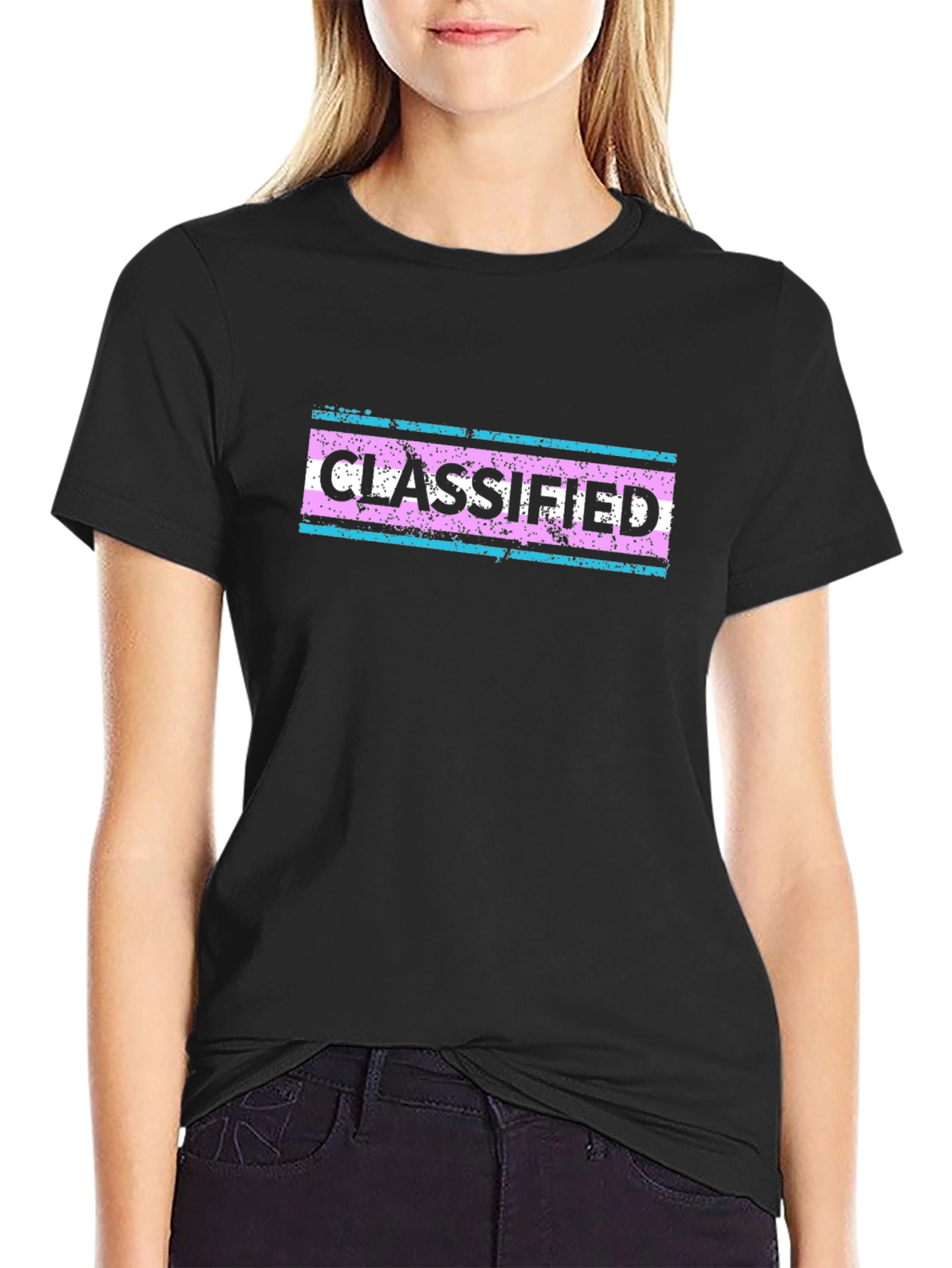 Classified Graphic T-Shirt - Black Cotton Tee