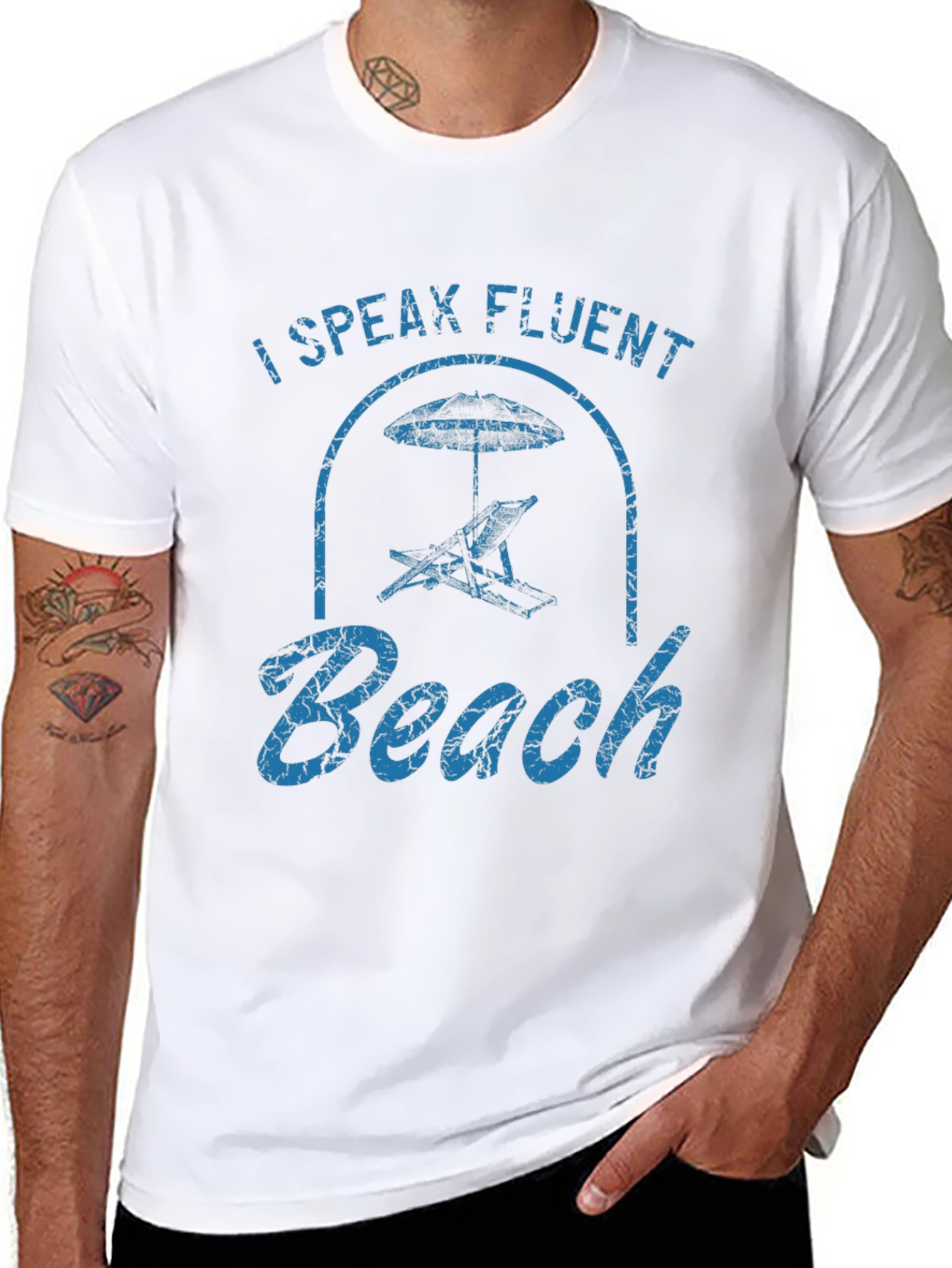 I Speak Fluent Beach Graphic T-Shirt