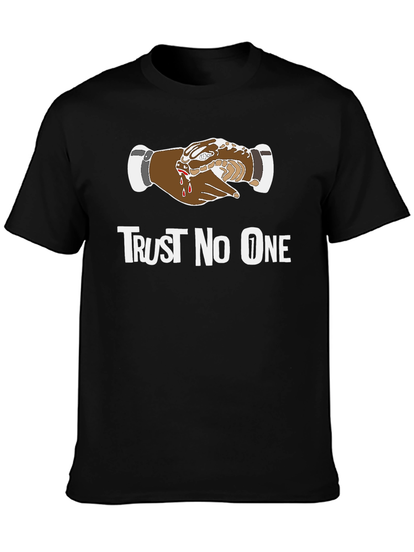 Trust No One Graphic T-Shirt - Black