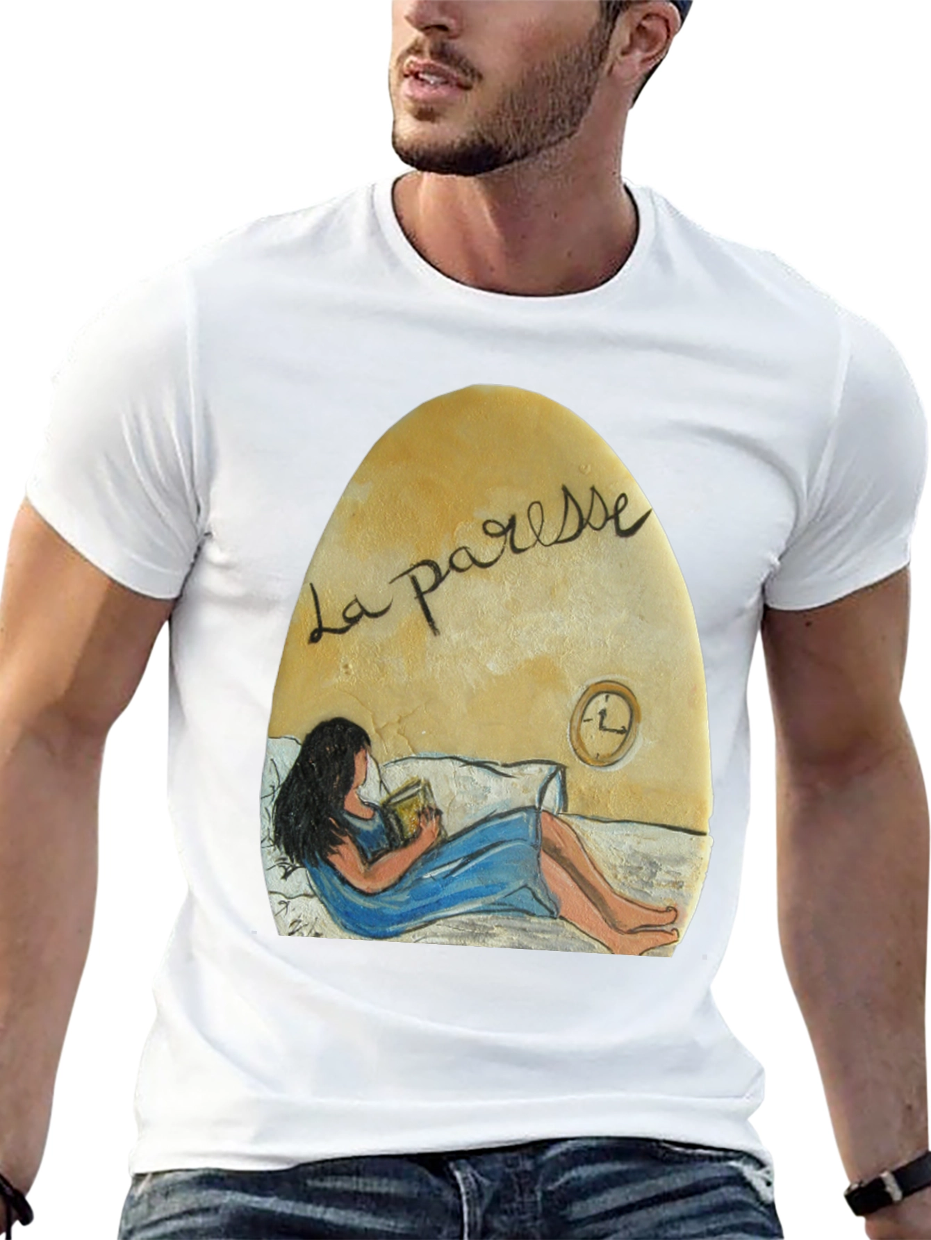 La Paresse Reading Woman Graphic T-Shirt