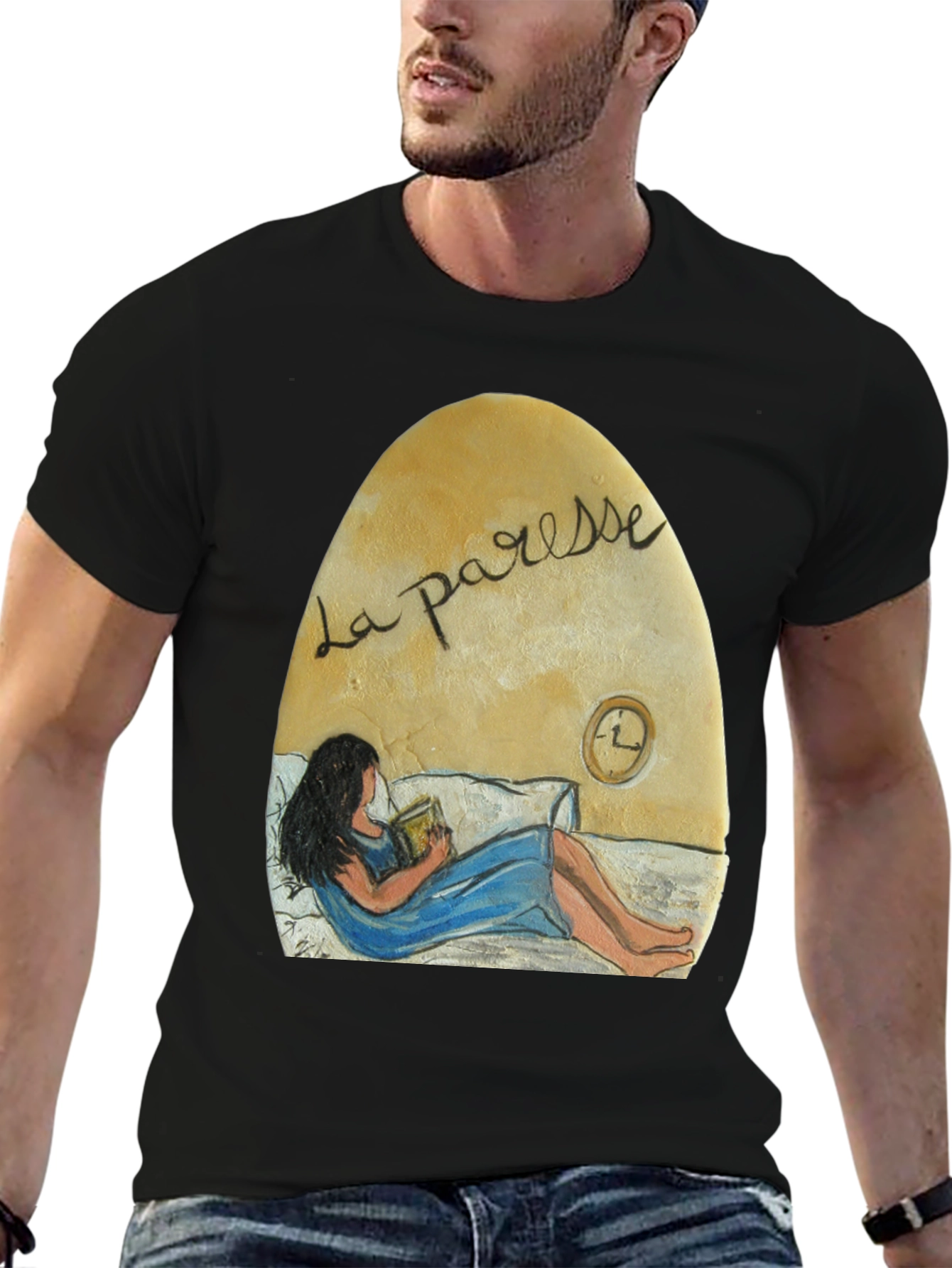 La Paresse Reading Woman Graphic T-Shirt