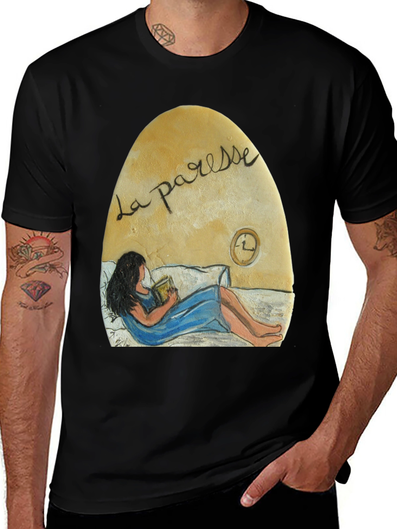 La Paresse Reading Woman Graphic T-Shirt