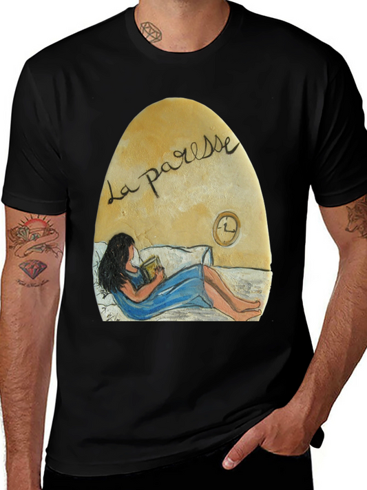 La Paresse Reading Woman Graphic T-Shirt