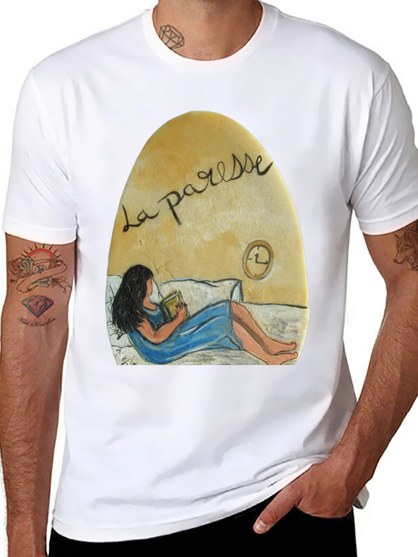 La Paresse Reading Woman Graphic T-Shirt