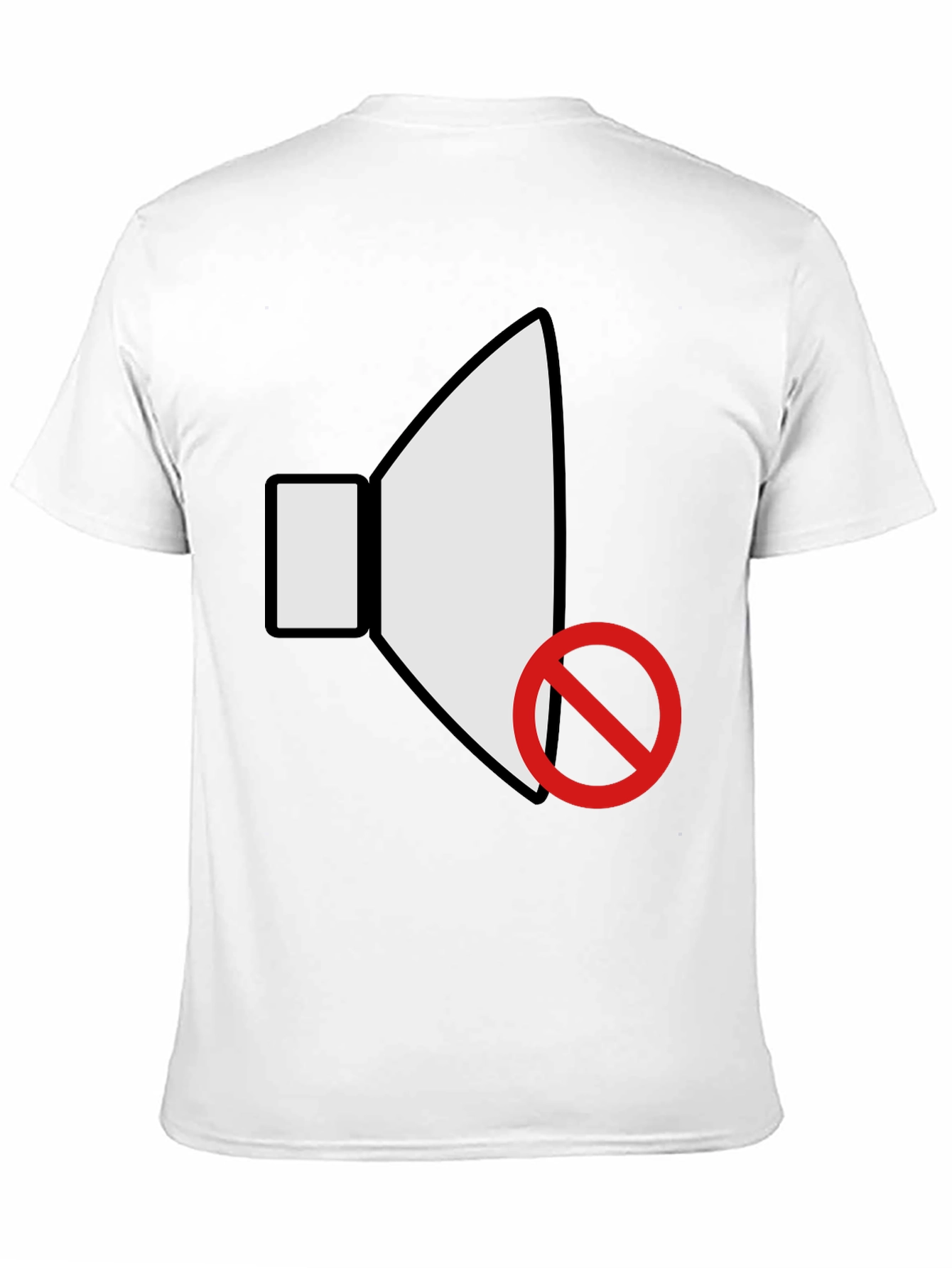 Muted Speaker Graphic Black T-Shirt
