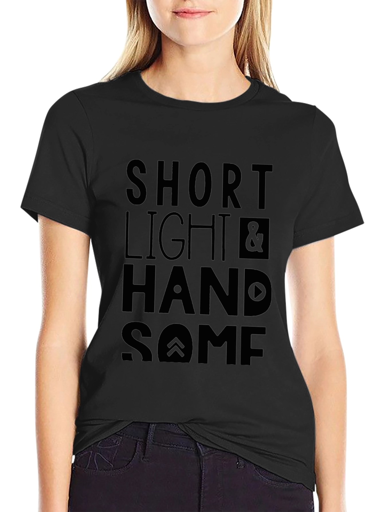 Short Light & Handsome Graphic Tee