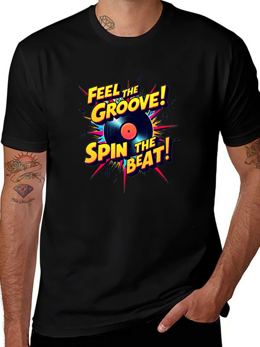 Groovy Music T-Shirt - Feel the Groove Spin the Beat!