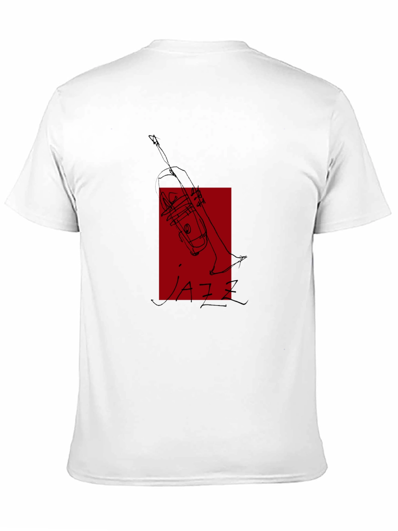 Cool Jazz Trumpet Tee - Black Graphic T-Shirt