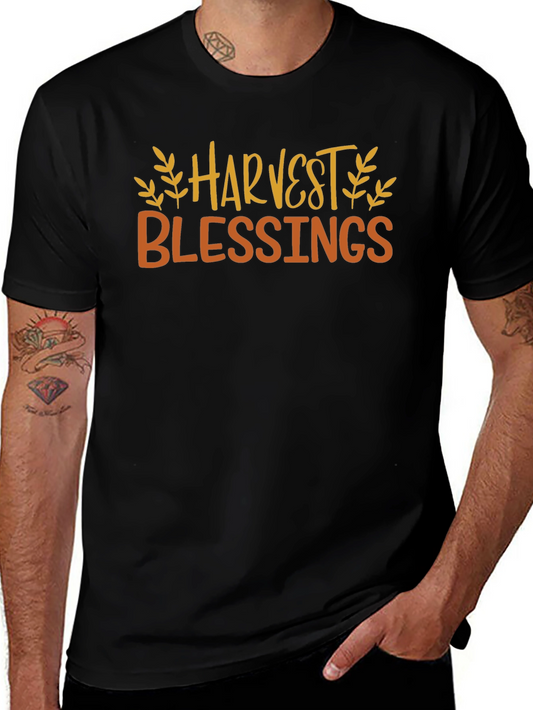 Harvest Blessings Graphic Tee - Black