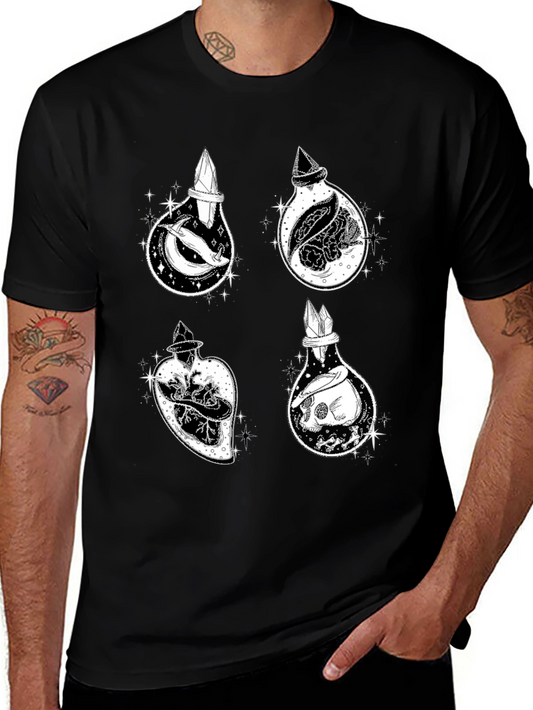 Potion Bottle Print T-Shirt