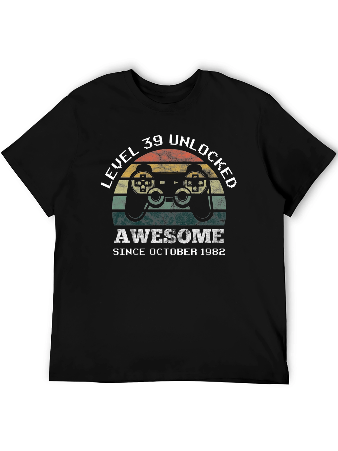 Level 39 Unlocked Since 1982 Gamer T-Shirt