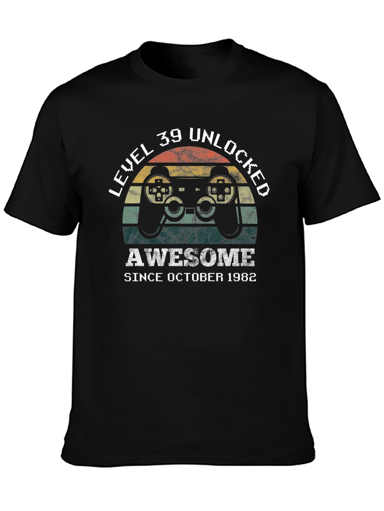 Level 39 Unlocked Since 1982 Gamer T-Shirt