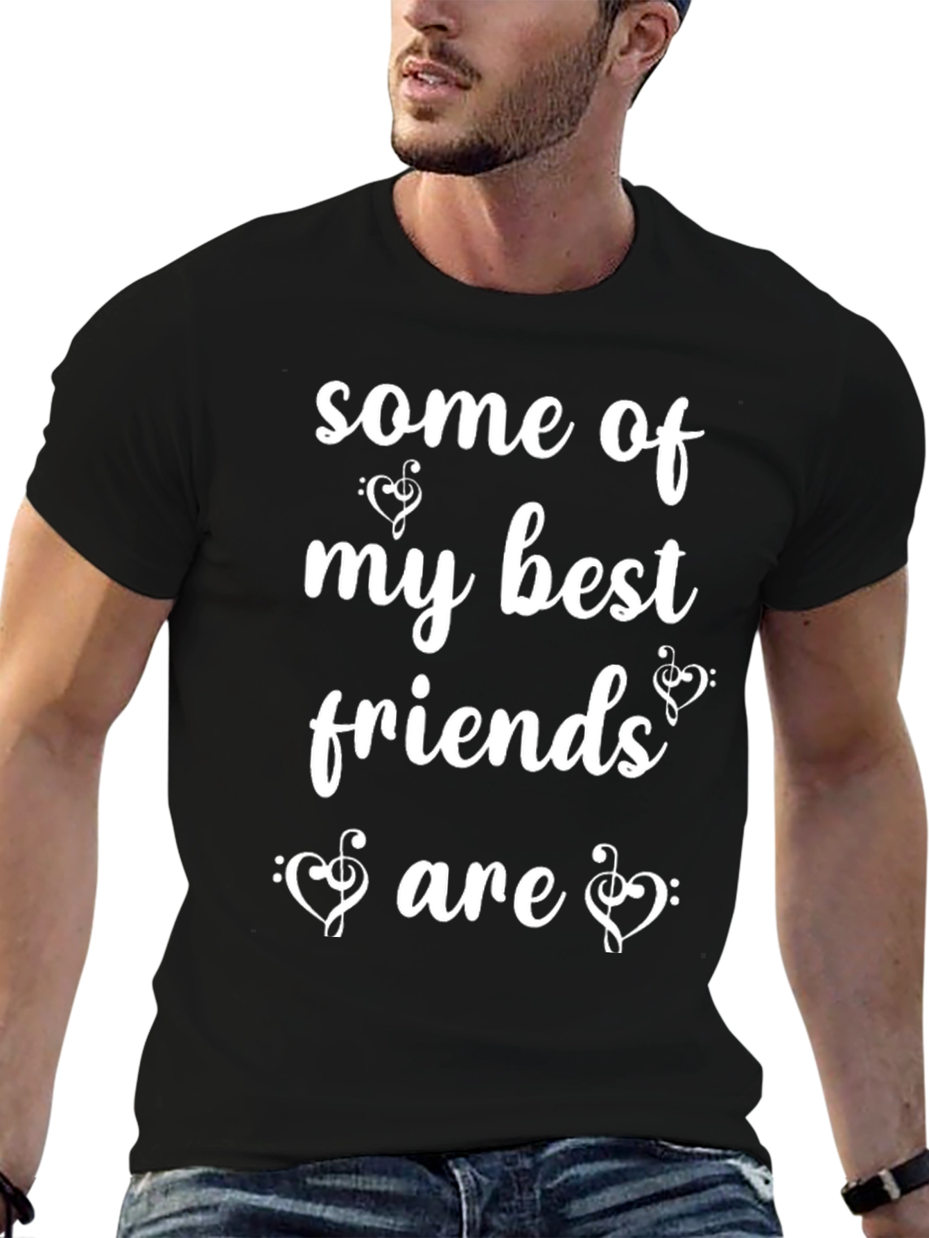 Musical Friends T-Shirt - Black Graphic Tee