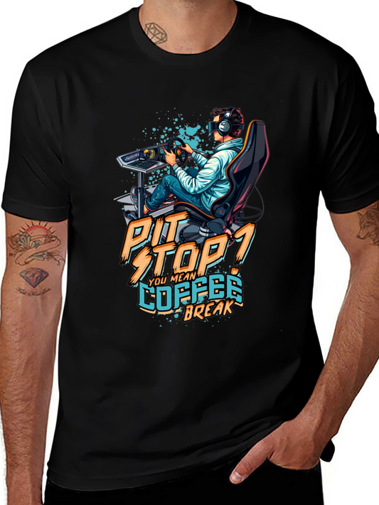 Pit Stop Coffee Break Gaming T-Shirt