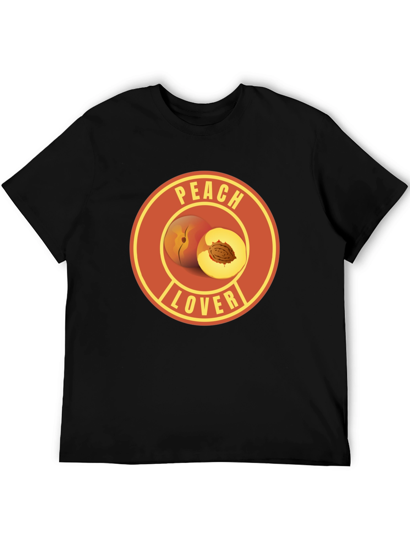 Peach Lover Graphic Tee - Fruit Humor T-Shirt