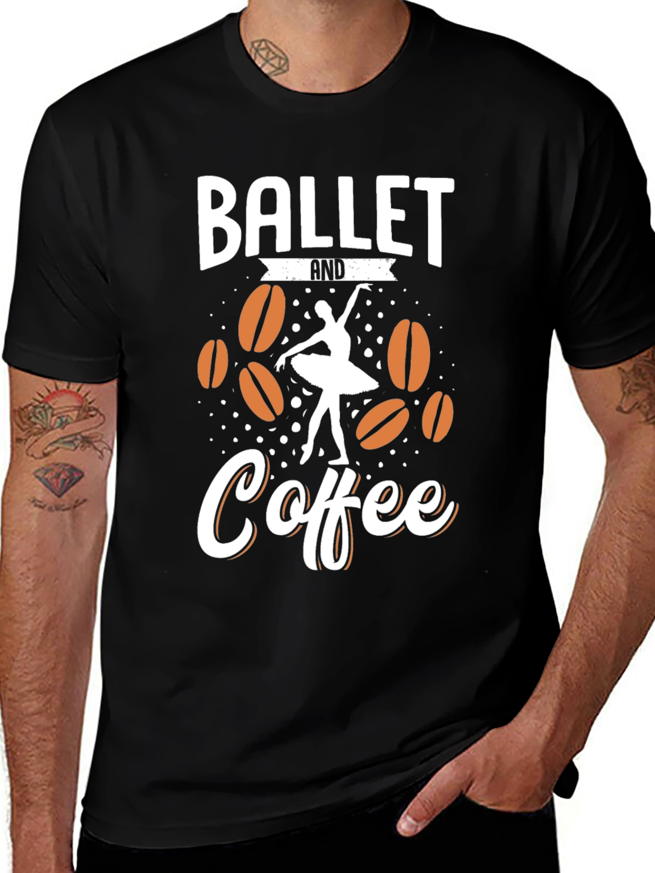 Ballet and Coffee Graphic Tee - Dancer Gift