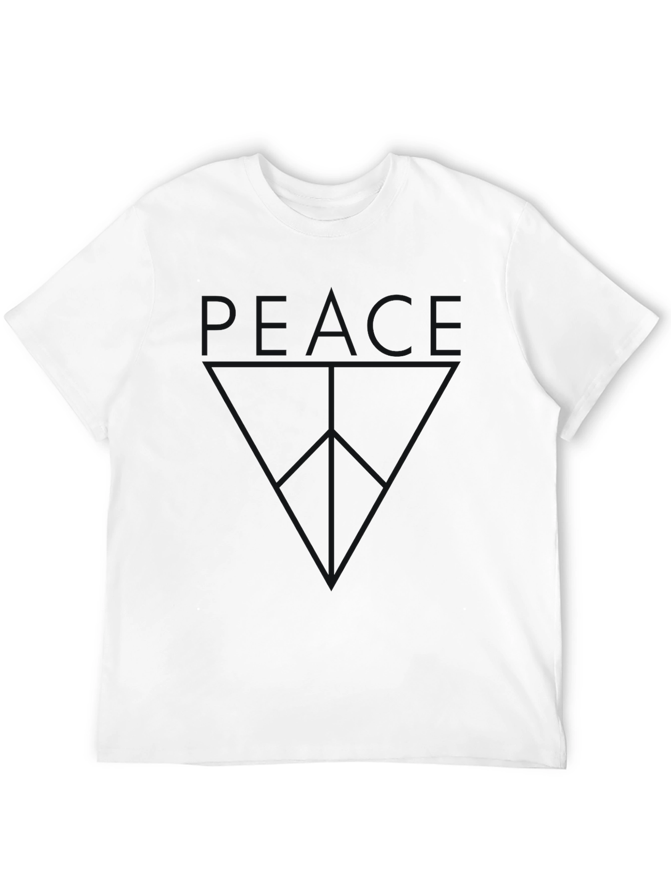 Black Peace Graphic T-Shirt - Menswear