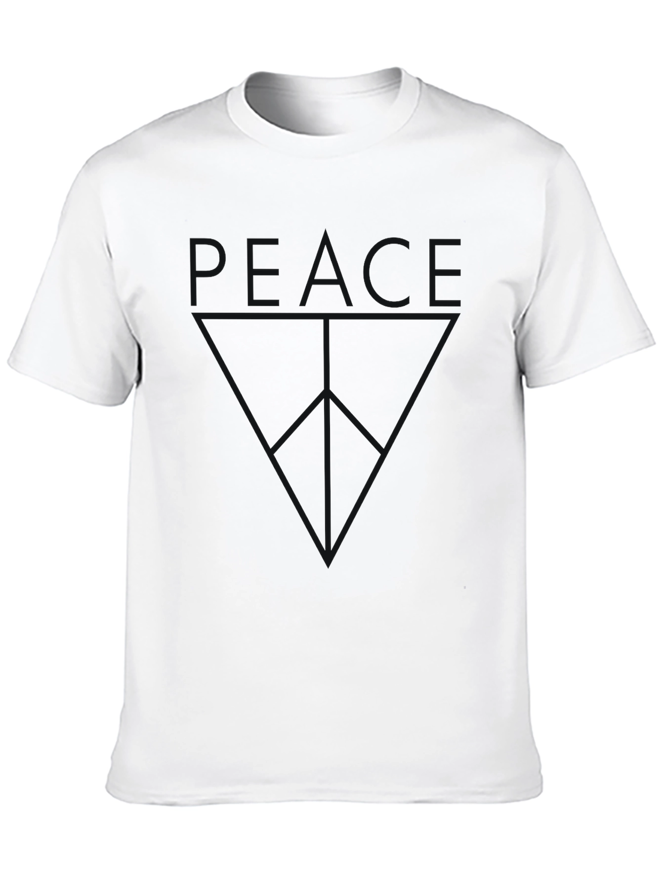 Black Peace Graphic T-Shirt - Menswear