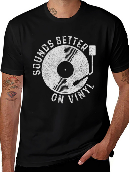 Sounds Better on Vinyl Black T-Shirt