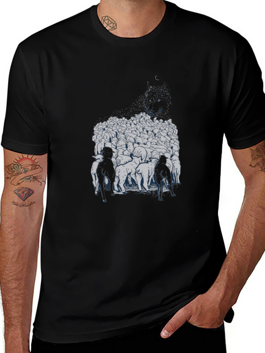Herd Mentality Black Graphic Tee