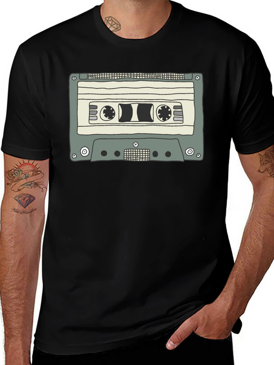 Retro Cassette Tape Graphic T-Shirt - Classic Style