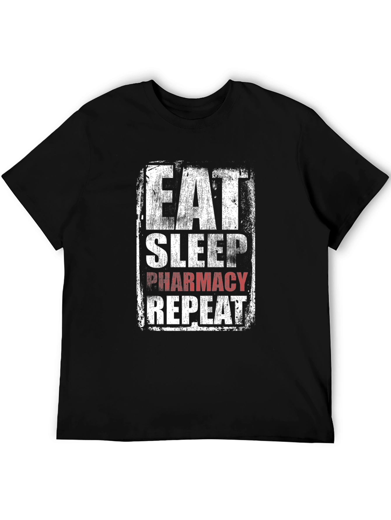 Eat Sleep Pharmacy Repeat Graphic T-Shirt