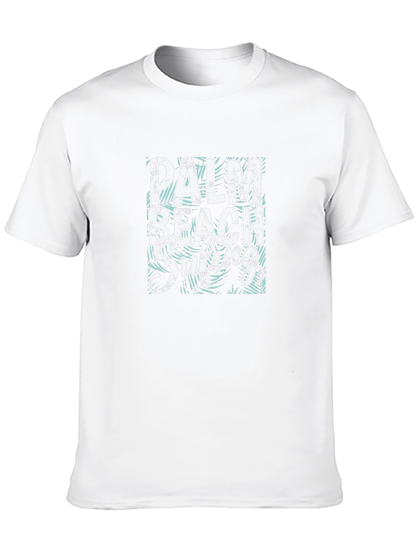 Palm Beach Surfing T-Shirt - Black Graphic Tee