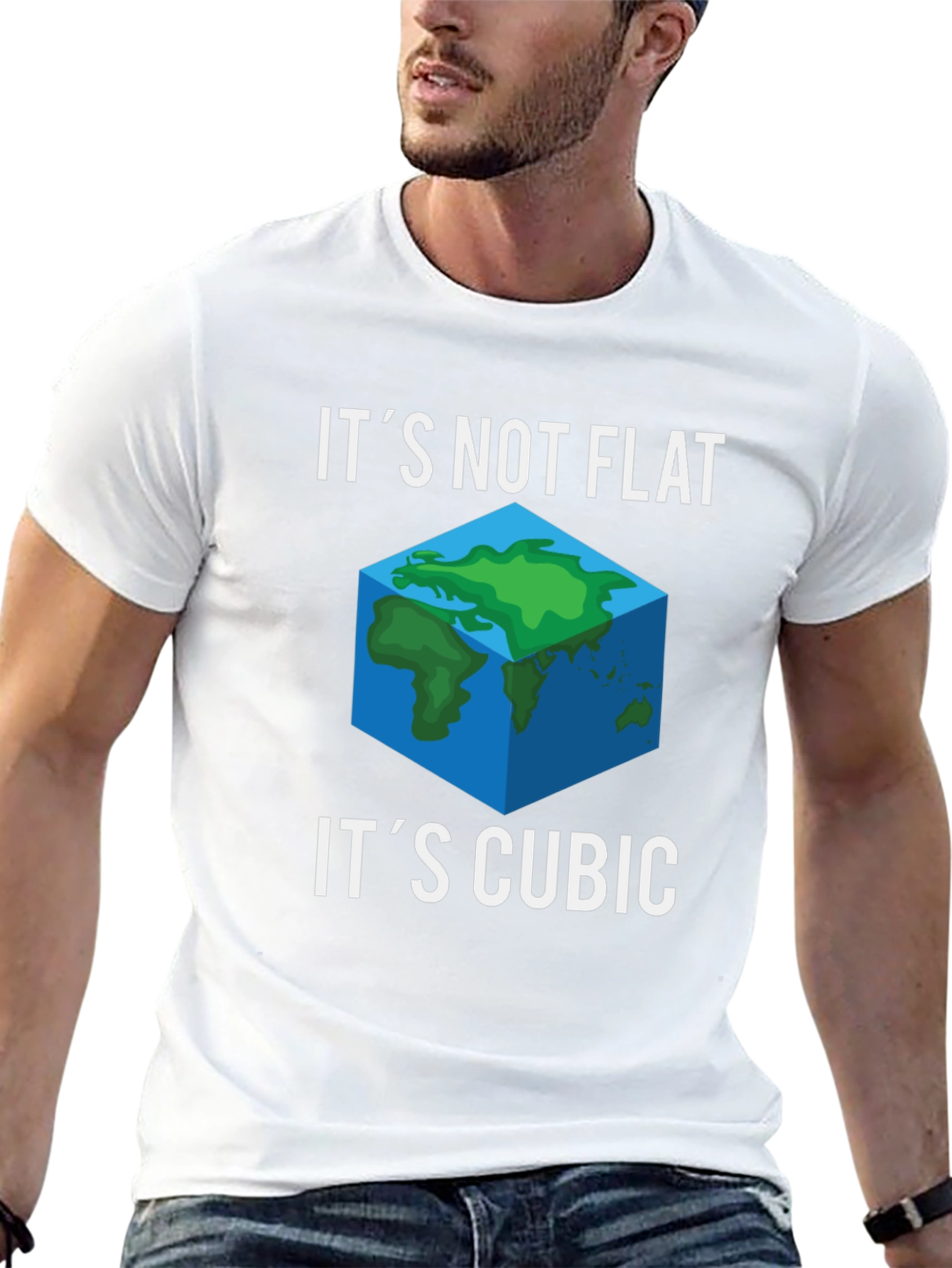 Its Not Flat Its Cubic Graphic Tee