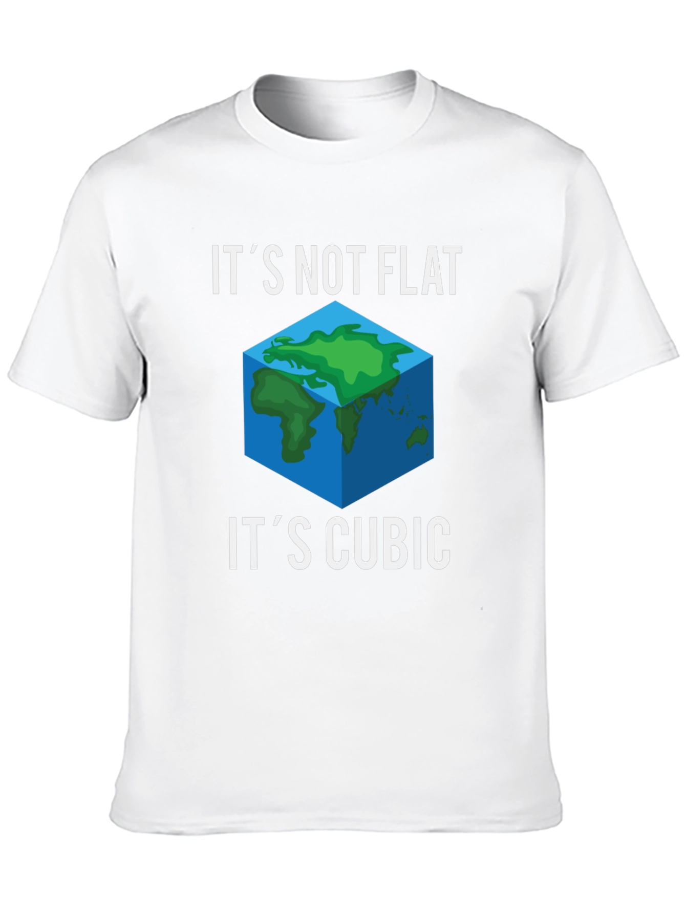 Its Not Flat Its Cubic Graphic Tee