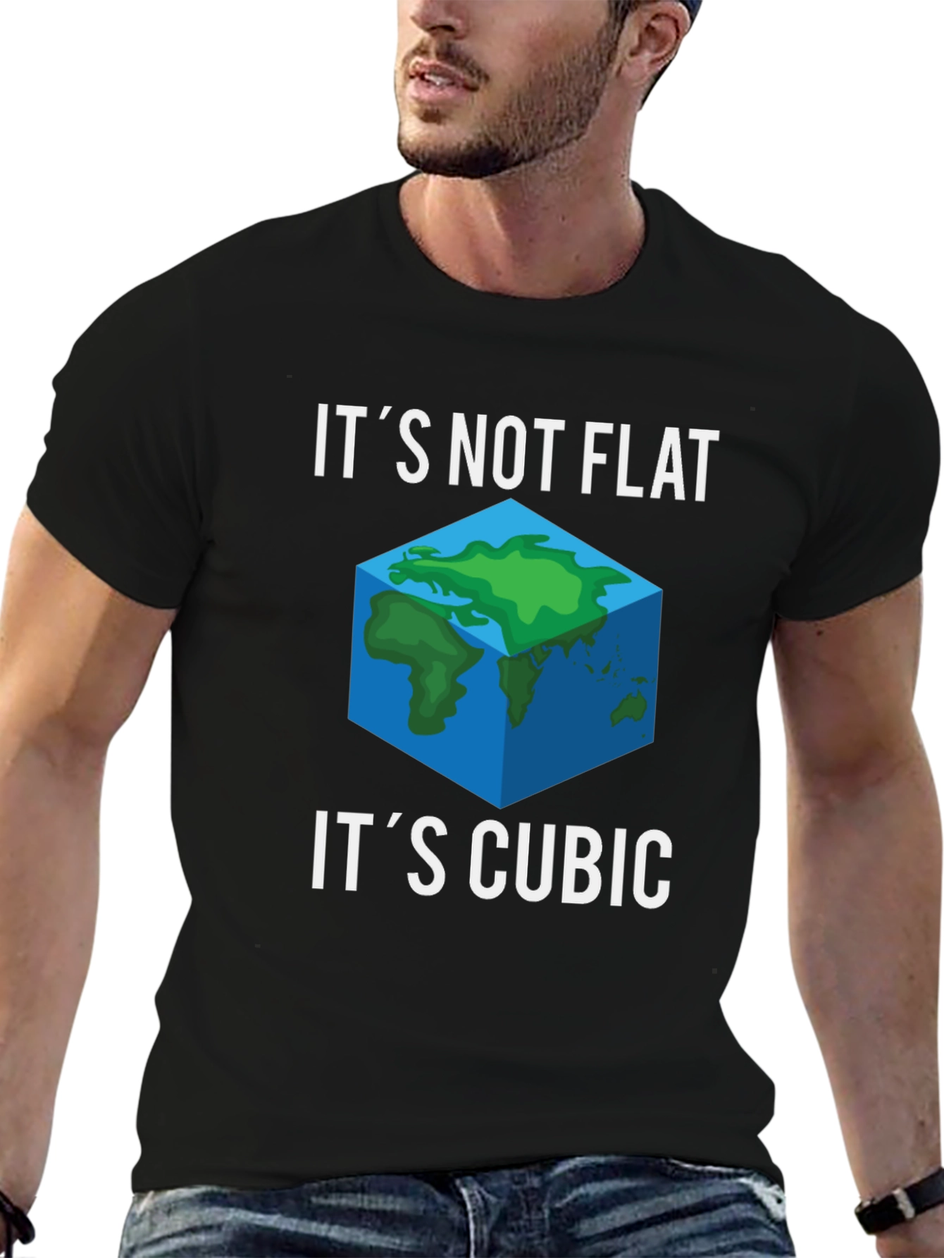 Its Not Flat Its Cubic Graphic Tee