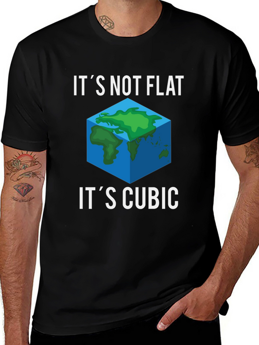 Its Not Flat Its Cubic Graphic Tee