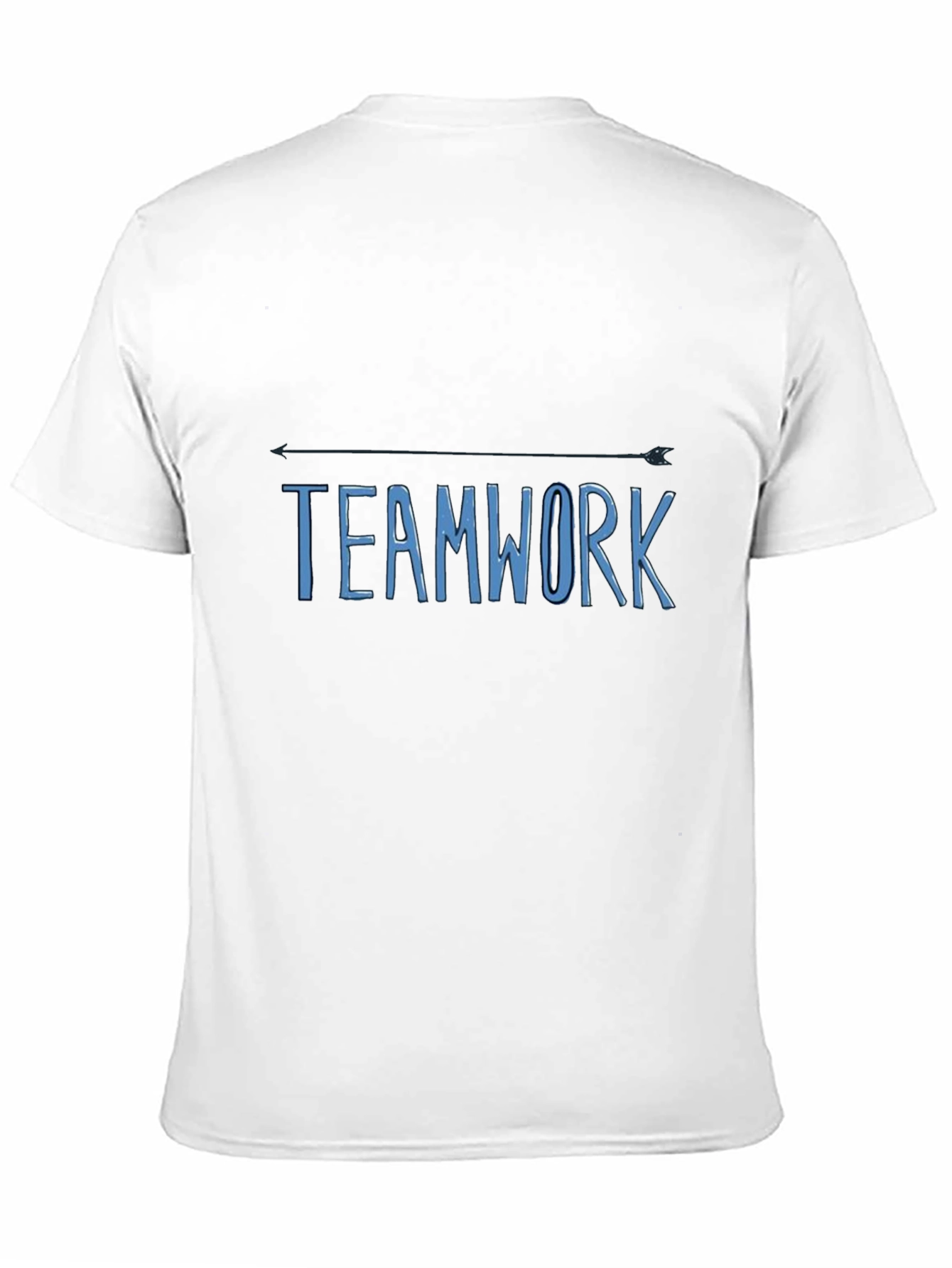 Teamwork Arrow T-Shirt - Black Cotton Casual Tee