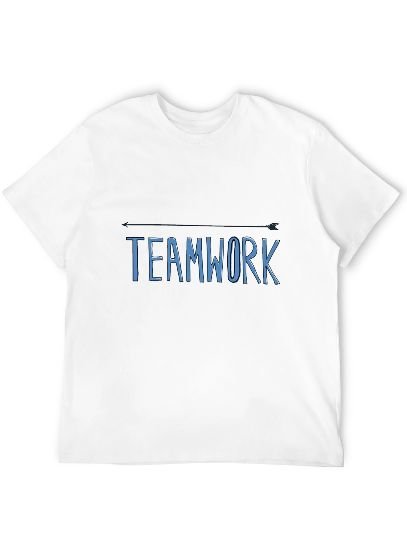 Teamwork Arrow T-Shirt - Black Cotton Casual Tee
