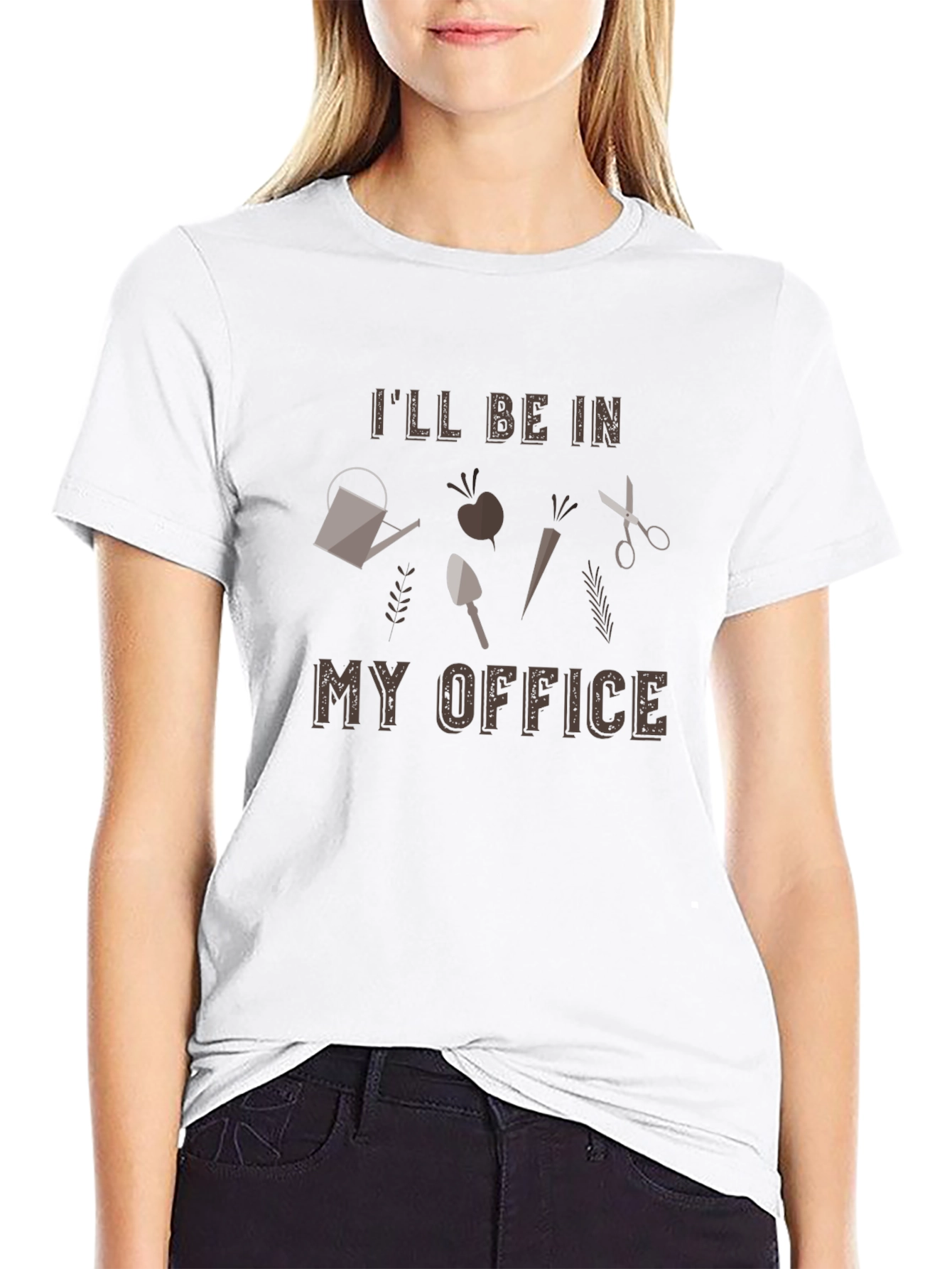 Gardeners Office T-Shirt - Gardening Tools Design