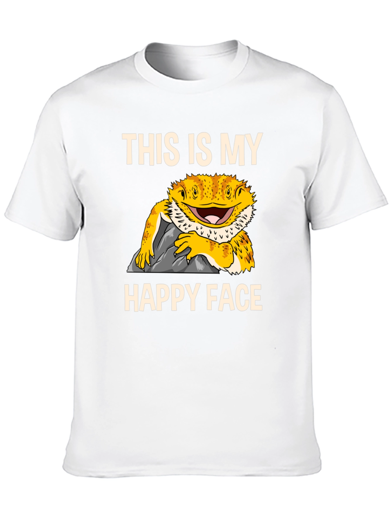 Bearded Dragon Happy Face T-Shirt