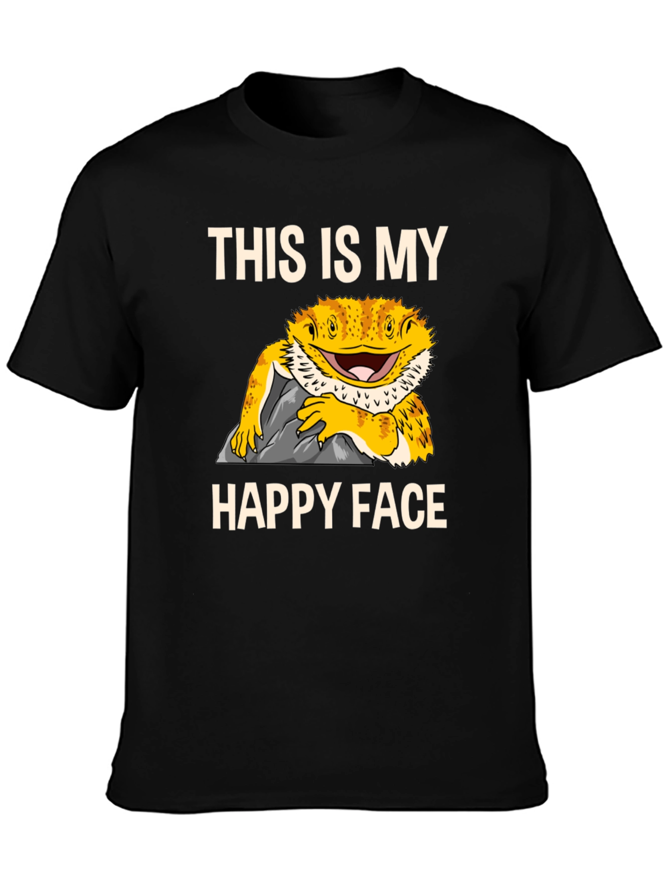 Bearded Dragon Happy Face T-Shirt