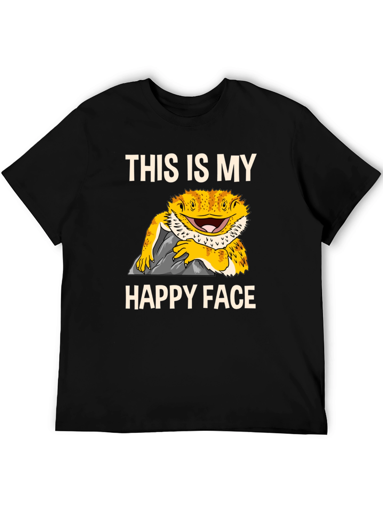 Bearded Dragon Happy Face T-Shirt