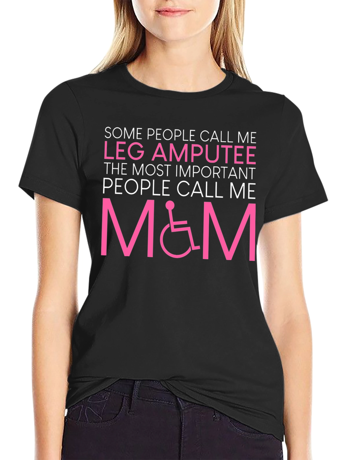 Leg Amputee M&M Graphic T-Shirt