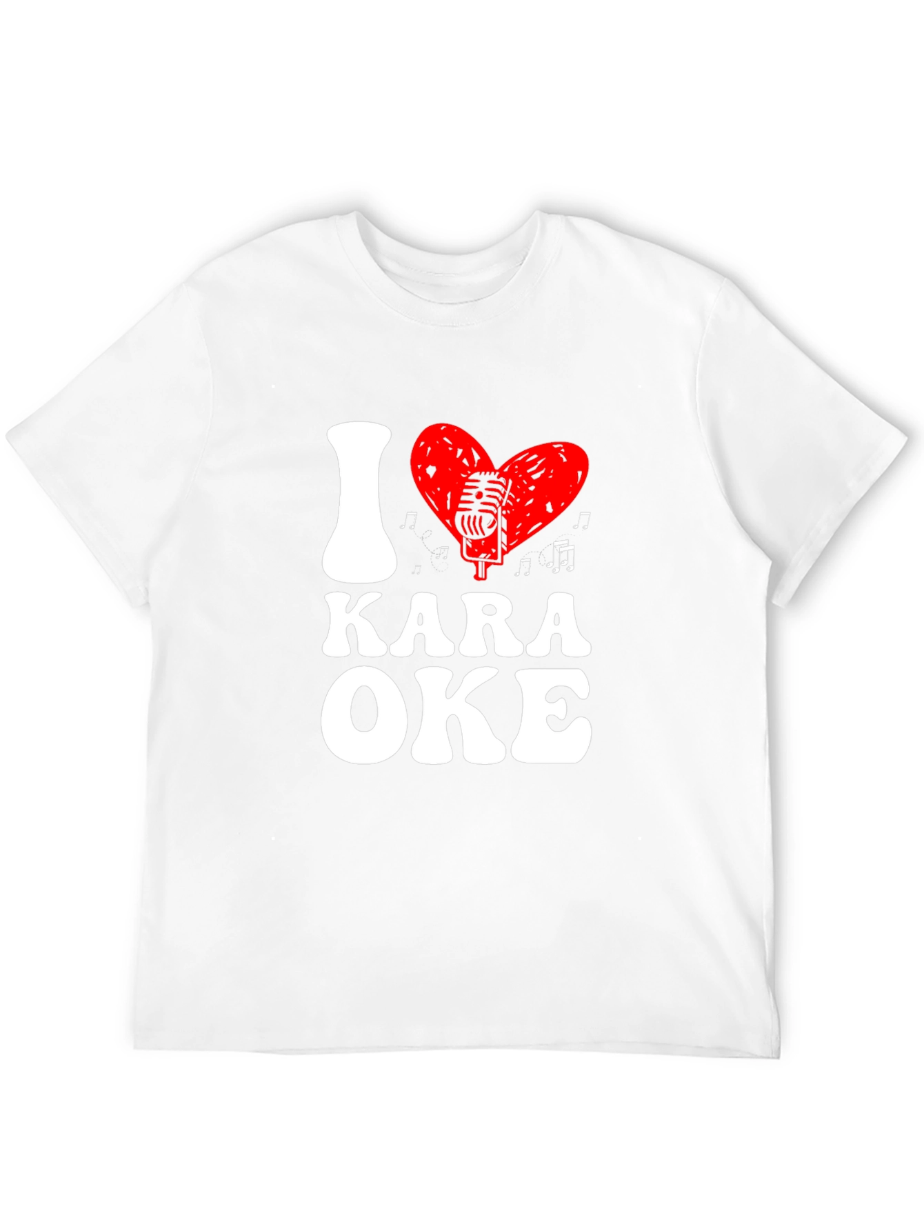 I Heart Karaoke Black T-Shirt
