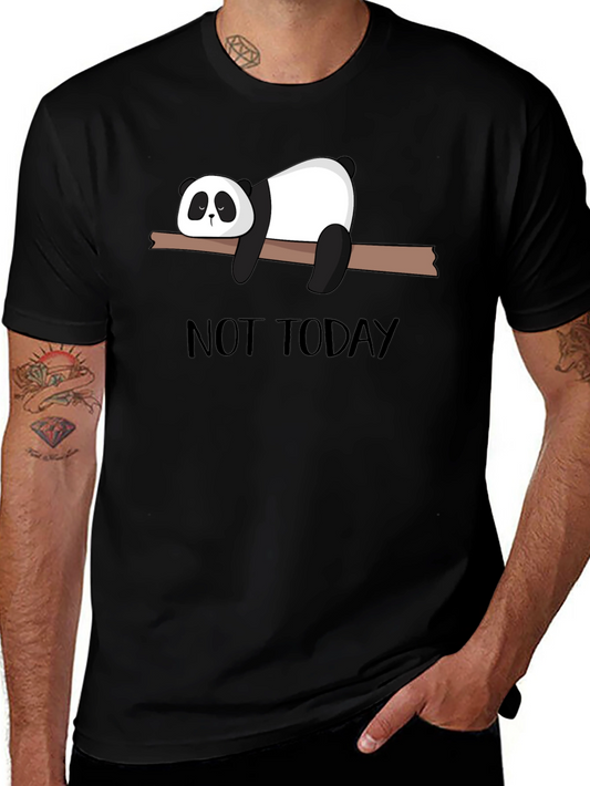 Not Today Panda T-Shirt - Lazy Day Comfort