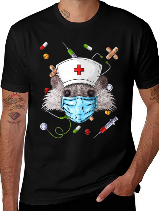 Hedgehog Nurse T-Shirt - Funny Animal Tee