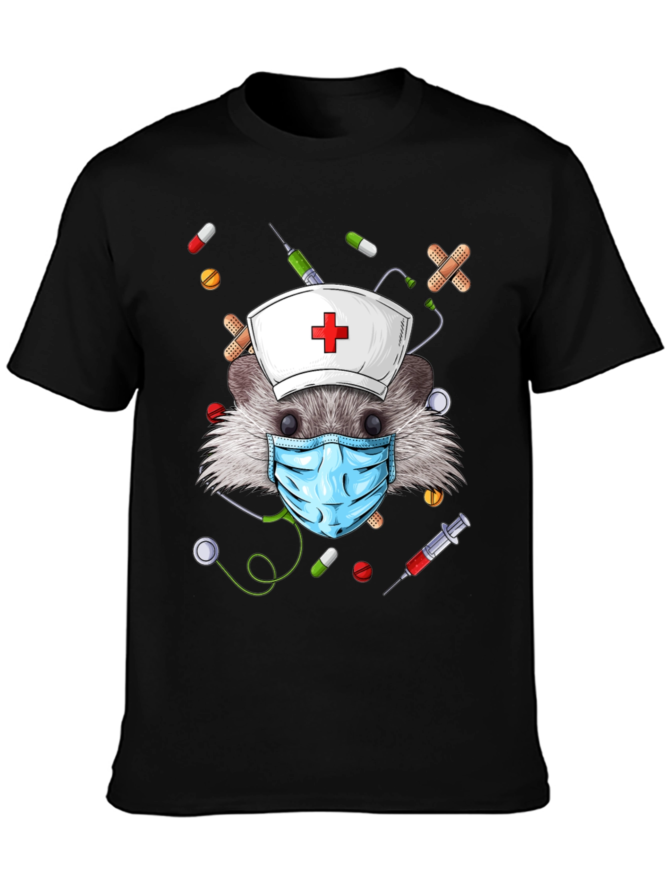 Hedgehog Nurse T-Shirt - Funny Animal Tee