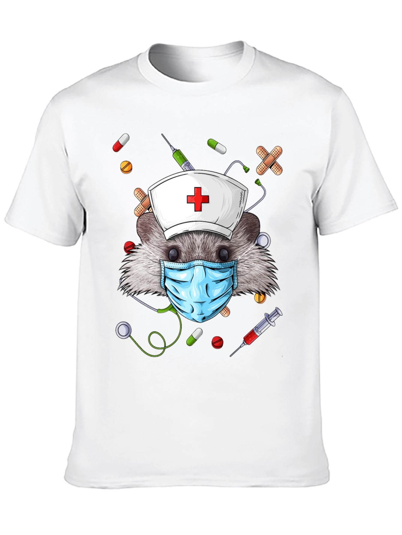 Hedgehog Nurse T-Shirt - Funny Animal Tee
