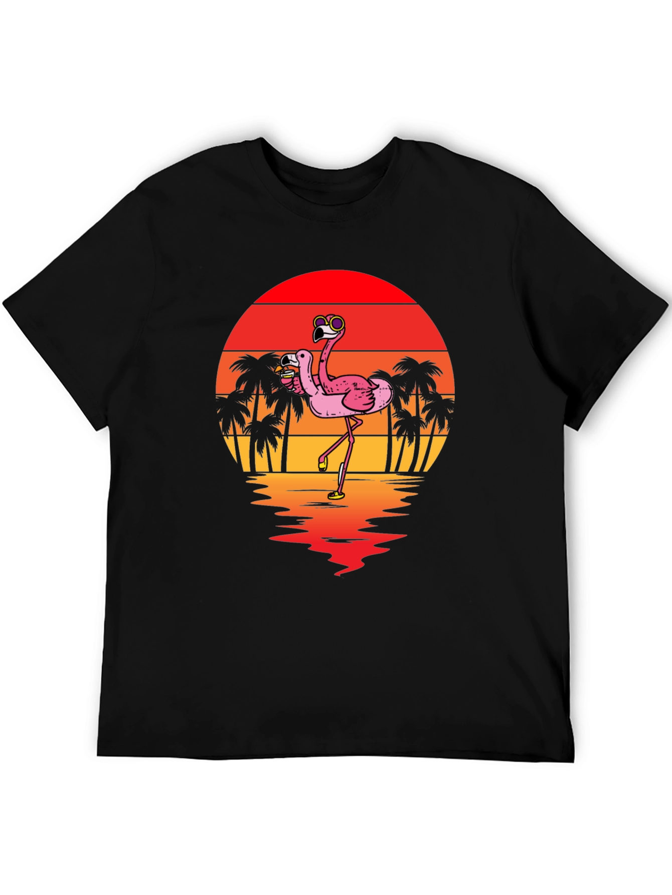 Flamingo Sunset Graphic Tee