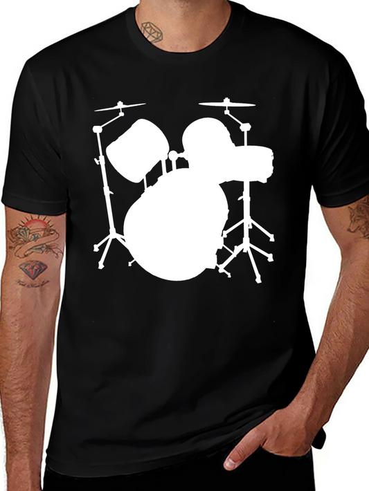 Drum Set Silhouette T-Shirt